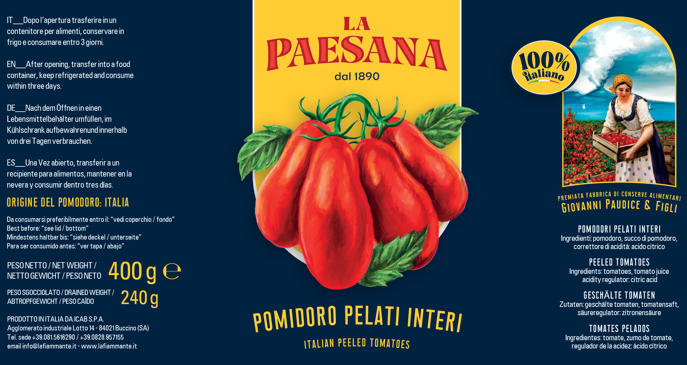 La Reale and La Paesana (F.lli Paudice), ICAB's historic brands, are back in the spotlight
