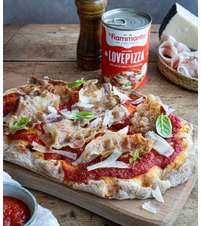 PINSA ALL’AMATRICIANA con LOVEPIZZA