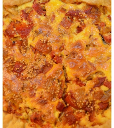 Quiche Arlecchino con Peperoni e Caprino