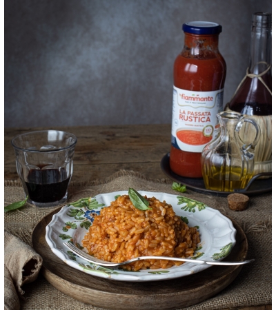 Risotto al pomodoro con passata rustica