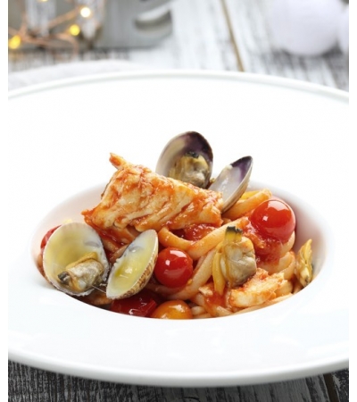 Coccio e vongole, ragout di pesce